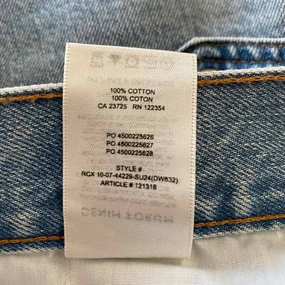 Aritzia Denim Forum The '90s Cargo Classic Mini Size 30 - Picture 15 of 16